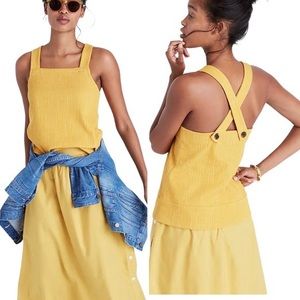 Madewell Apron Cross-Back Tank Top